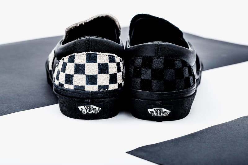 Vans checkerboard hot sale black sole