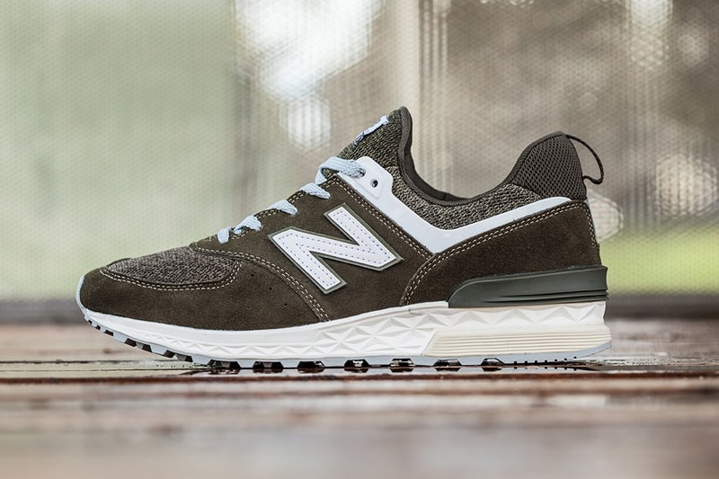 New Balance 574 Sport in Olive and Blue | Hypebeast