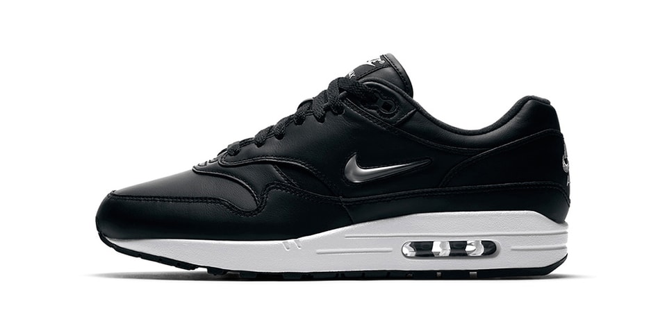 air max 1 jewel black silver