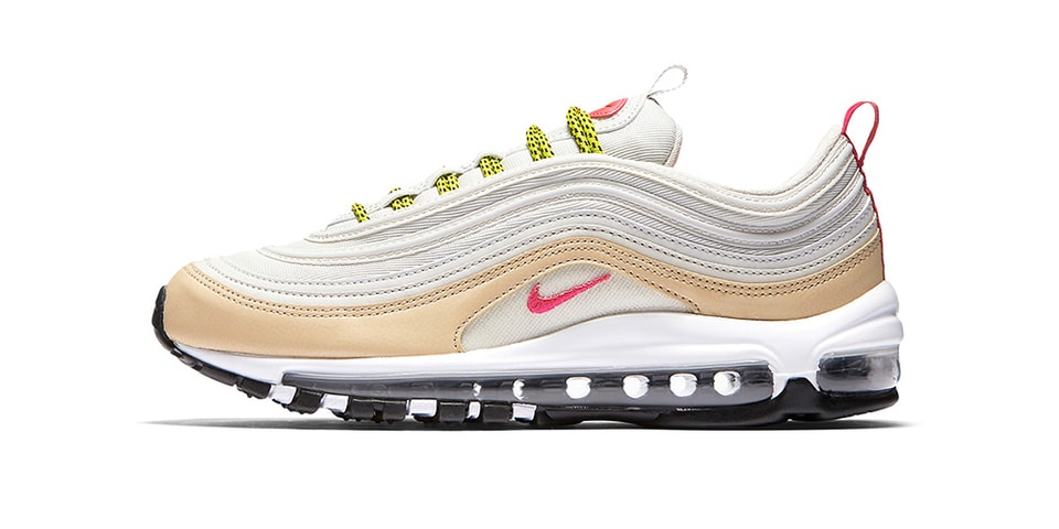 nike air max 97 white yellow pink