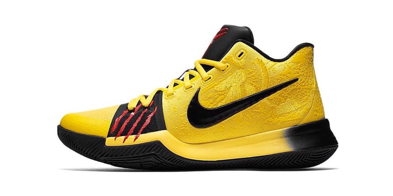 Kyrie 3 yellow sales shoes