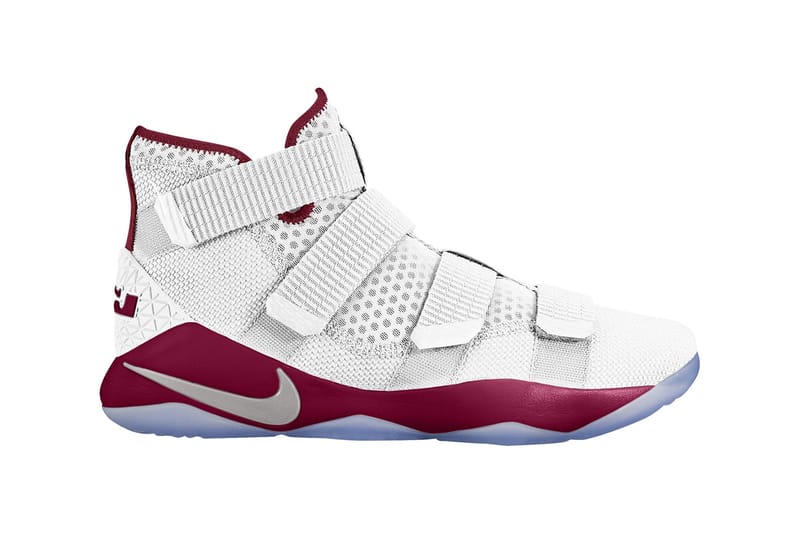 Lebron soldier 11 store red and white