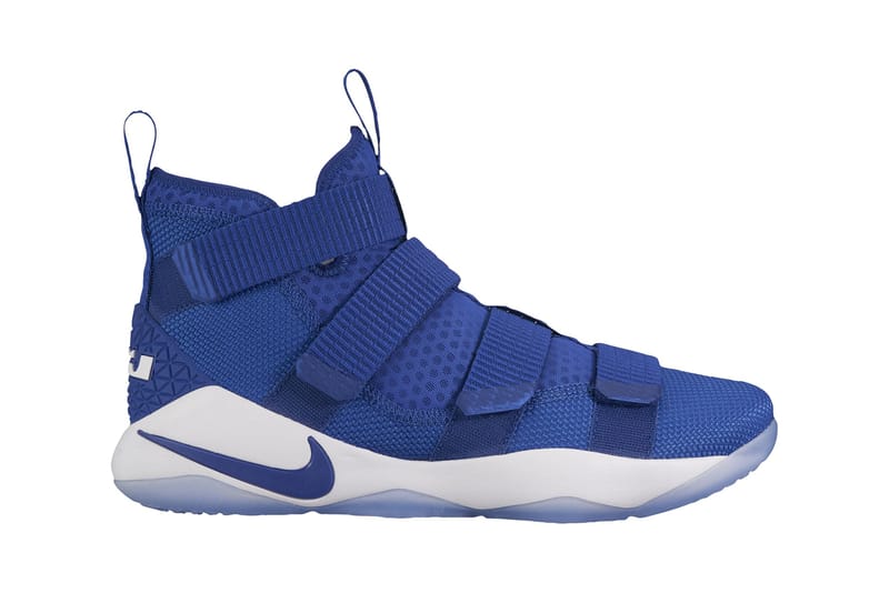 Blue and store white lebron soldiers