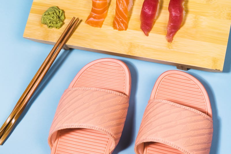 salmon gucci slides slide around