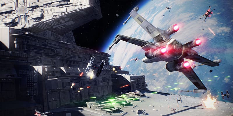 'Star Wars Battlefront II' Starfighter Assault Gameplay Trailer | Hypebeast