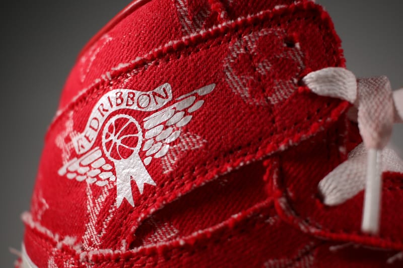 Supreme louis vuitton red ribbon recon store air jordan 1