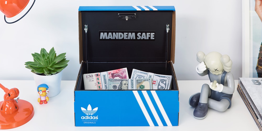 Храните свои вещи в безопасности в этом сейфе, замаскированном под коробку для обуви adidas