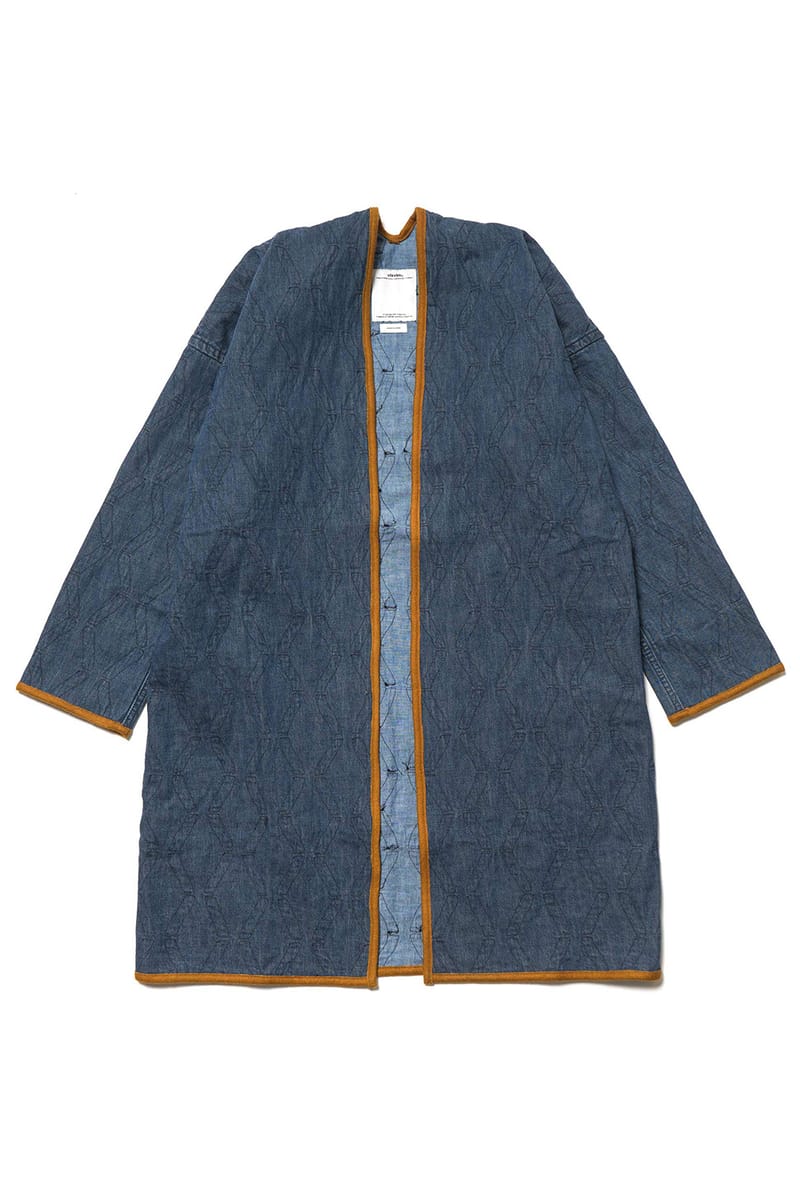 visvim Sanjuro Indigo Bamboo Coat | Hypebeast