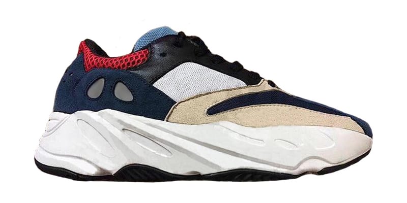 YEEZY BOOST 700 Wave Runner In Navy, Red, Cream | Hypebeast