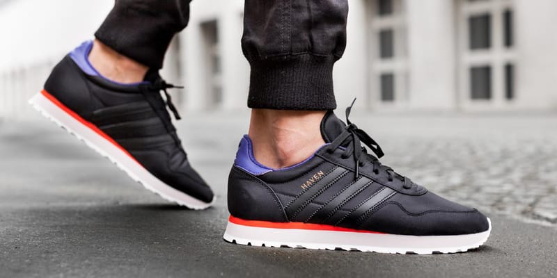 Adidas originals haven outlet black trainers