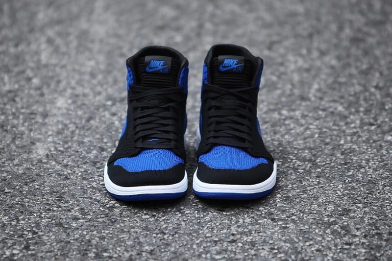 Jordan 1 flyknit royal cheap on feet