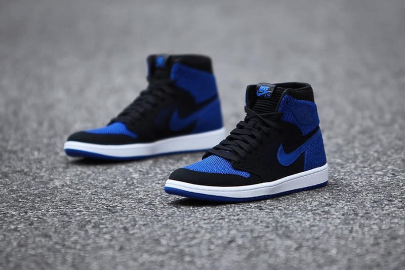 Air jordan 1 sale royal blue flyknit