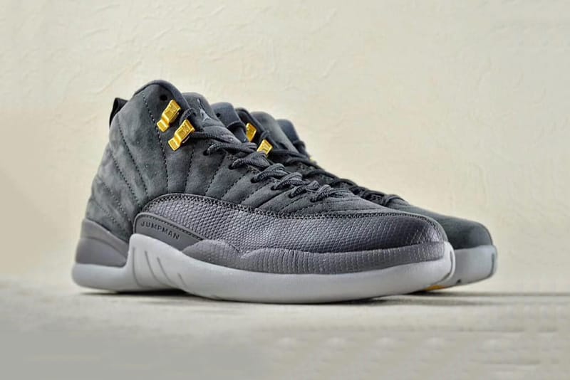 All grey hot sale jordan 12