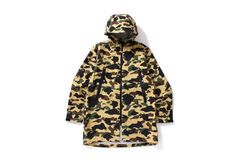 Yellow bape jacket hot sale