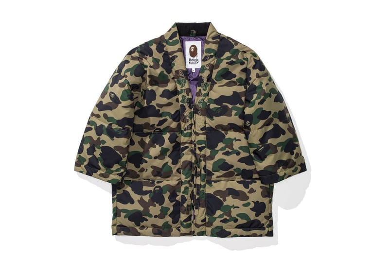 BAPE 1ST Camo Hanten Light Down Jacket | Hypebeast