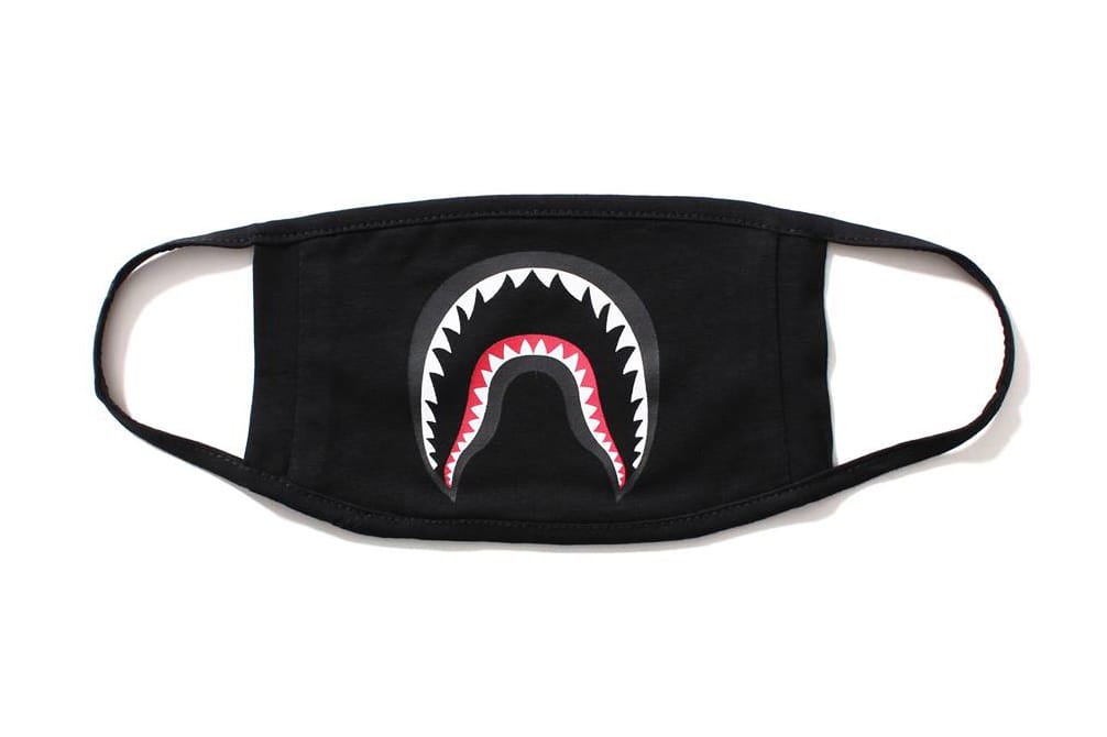 BAPE Black Shark Mask & Matching Neck Warmer | HYPEBEAST