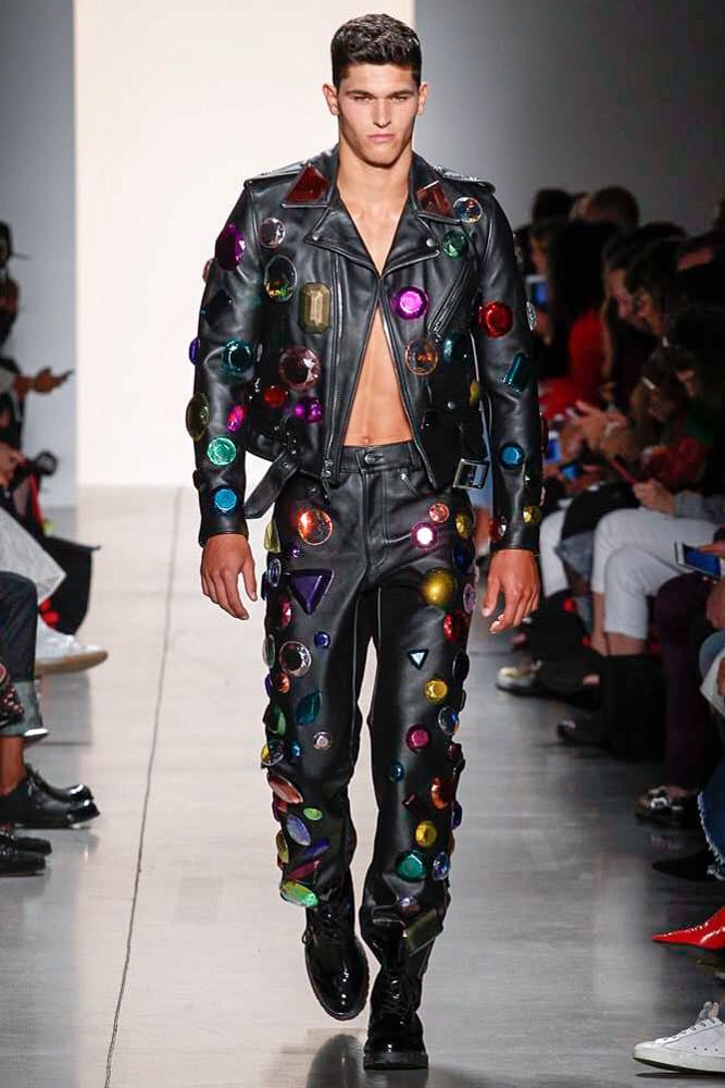 Jeremy scott leather on sale jacket