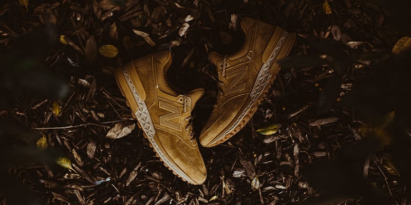 New balance 574 sport suede tan hotsell