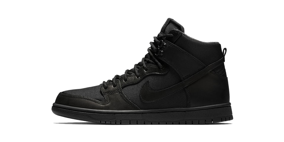 nike sb dunk high boot black