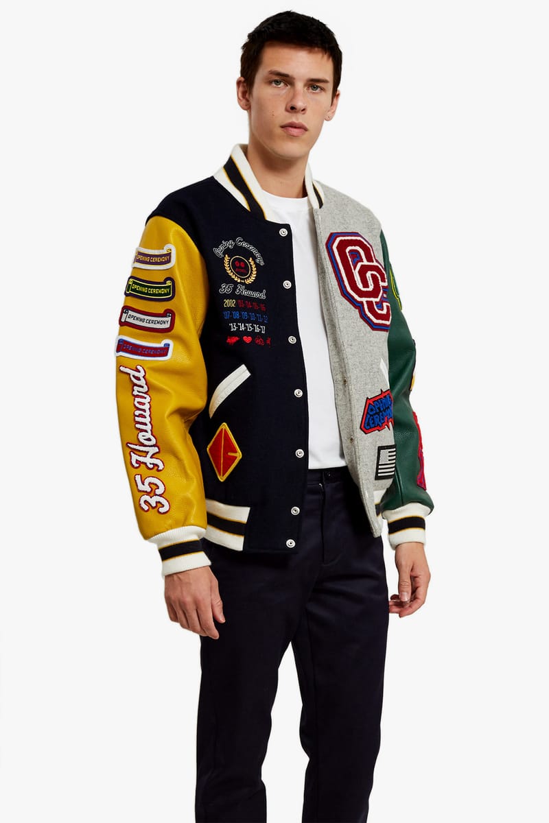 Opening ceremony long outlet varsity jacket