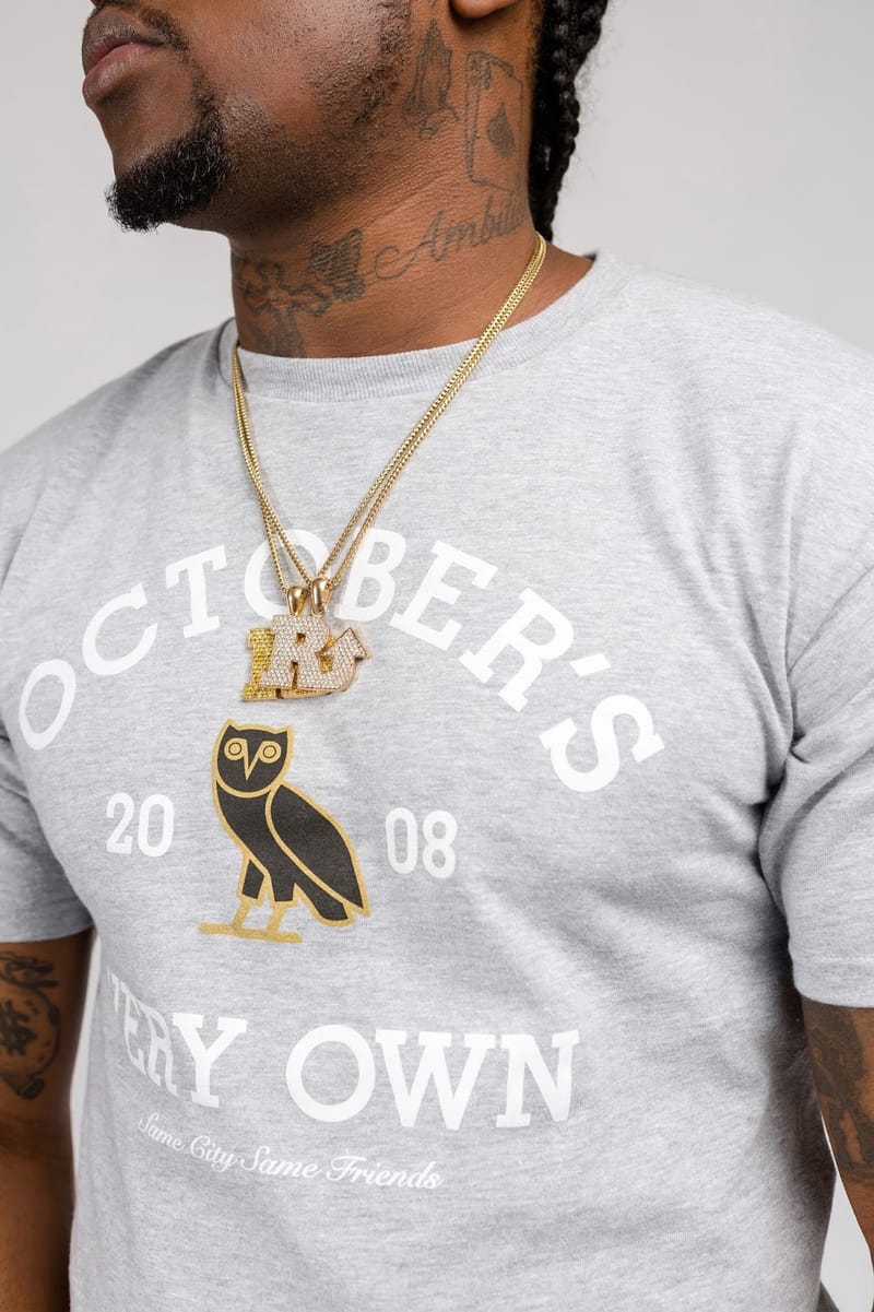 【October's Very Own】クルーネック OVO COLLEGIATE CREWNECK Collegiate Crewneck - Ash Heather Grey | October's Very Own