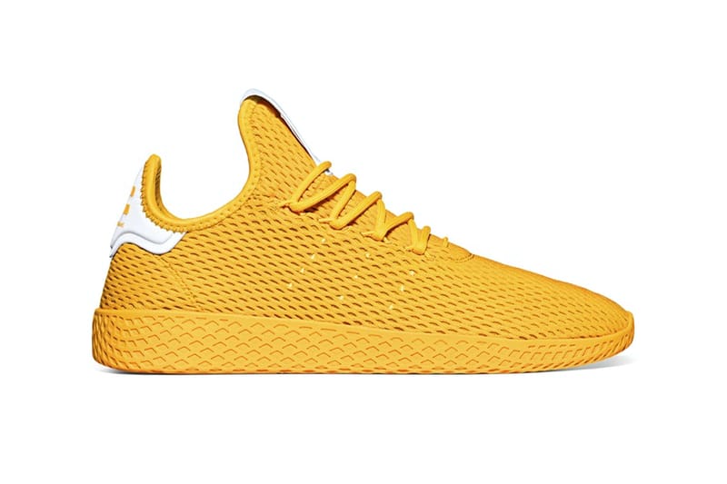 Adidas originals x pharrell hotsell williams tennis hu yellow