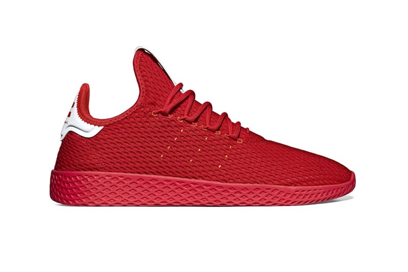 Adidas pharrell williams hot sale shoes red