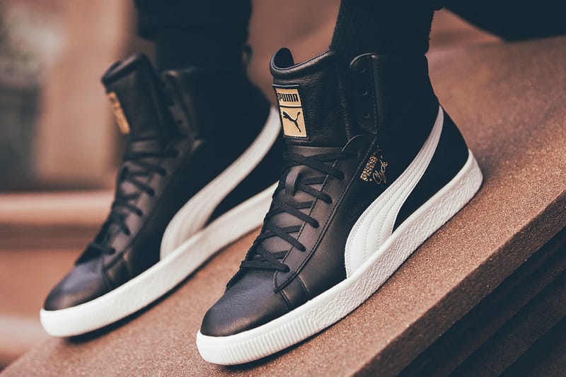 Puma clyde mid store core foil black