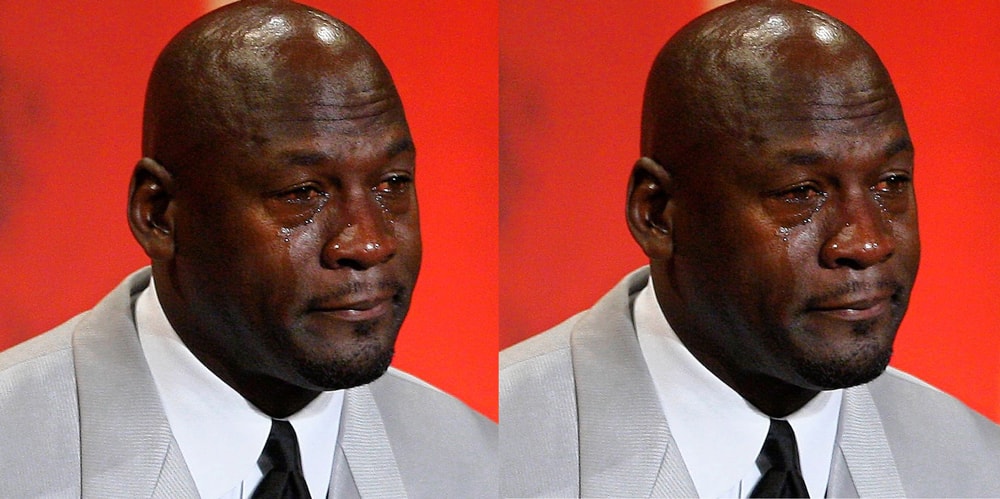 Crying Jordan Face Meme Makes It To Jeopardy Hypebeast Crying Jordan Face Meme Makes It To Jeopardy Hypebeast