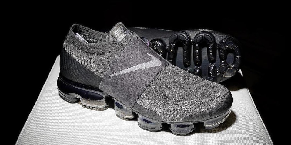 Nike Air VaporMax Laceless Grey & Black | Hypebeast