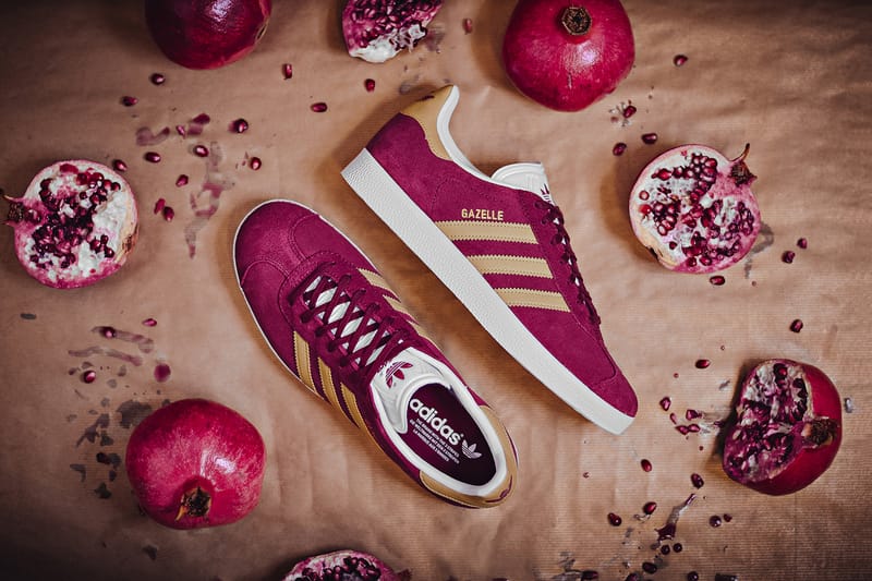 Burgundy and gold adidas best sale