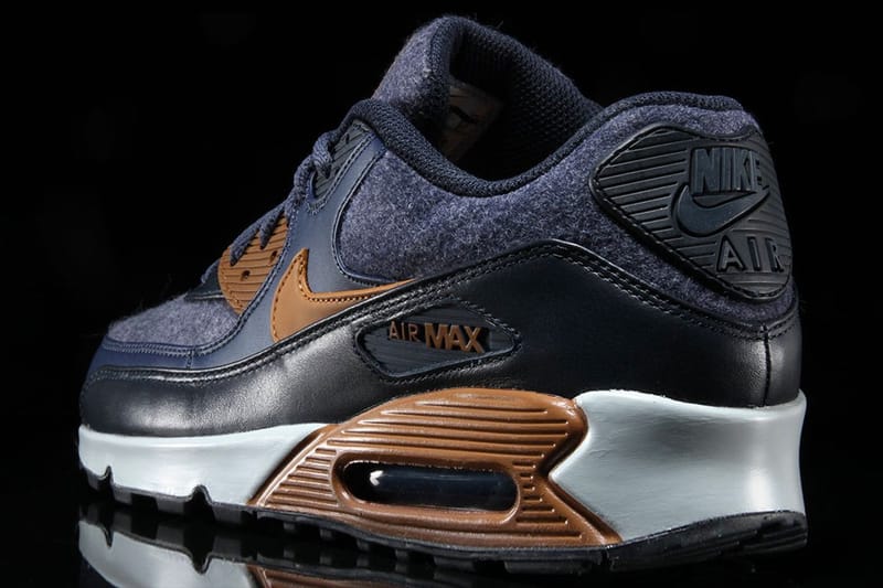 Nike air max 90 premium outlet thunder blue/ ale brown