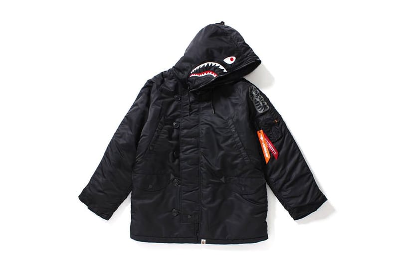 BAPE x Alpha Industries 1ST CAMO & Shark Jackets | Hypebeast