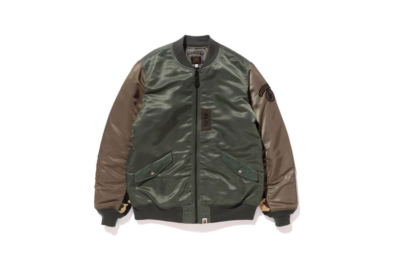 Bape bomber sale jacket camo