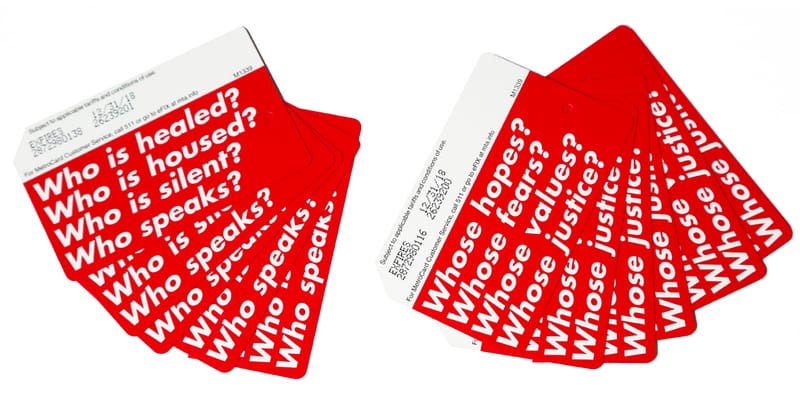 Barbara Kruger Designs MetroCards for NYC | Hypebeast