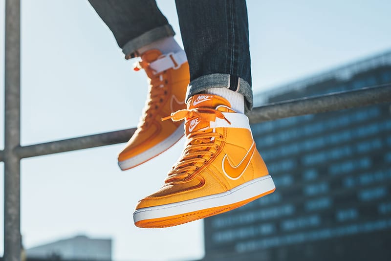 Nike vandal shop high on feet