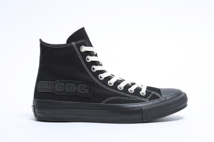 Converse x comme des hotsell garcons size 6 black