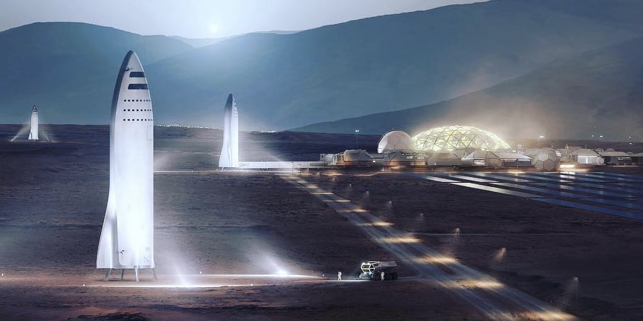 Илон Маск хочет построить лунную базу и город на Марсе за 10 лет