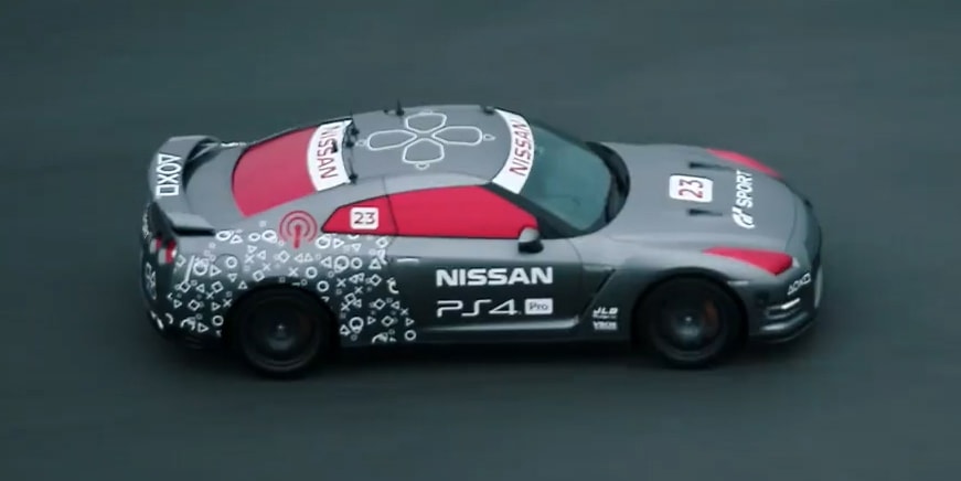 Nissan GT-R был полностью управляем только с помощью контроллера PS4