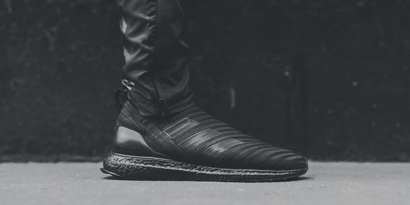 KITH x adidas Nemeziz Tango 17 UltraBOOST Black Hypebeast