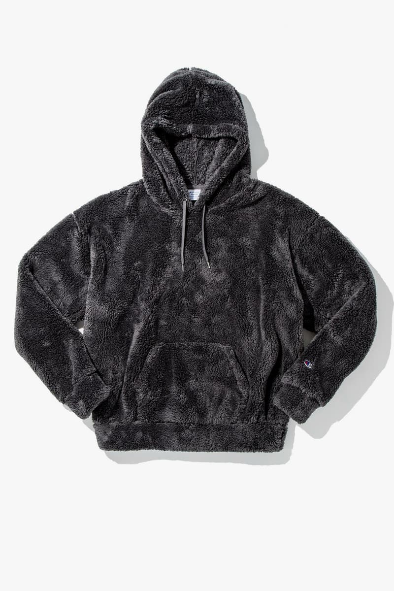 champion sherpa hybrid super fleece po hoodie