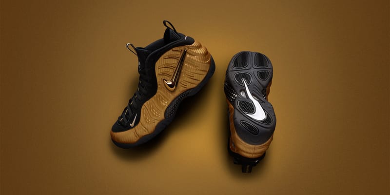 Gold store nike foams