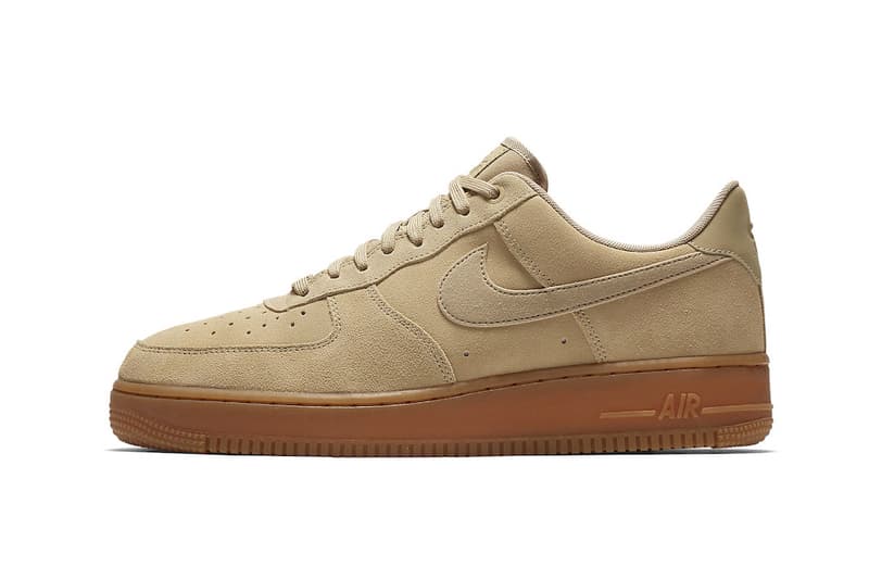 Nike air force 1 tan suede best sale