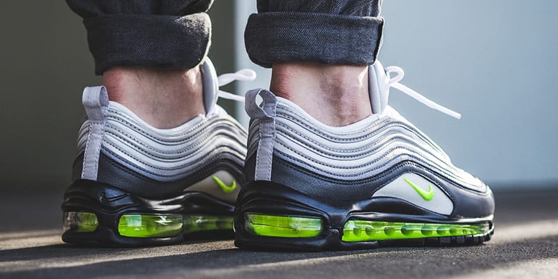 Air max 97 black and neon green on sale