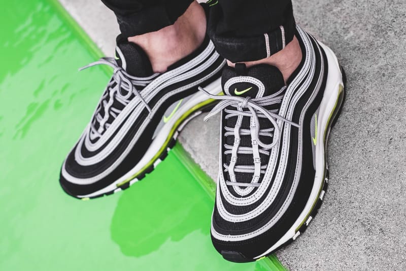 Nike air max 97 black volt best sale