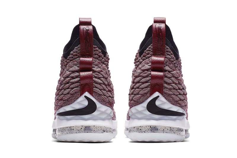 Nike lebron 15 sales maroon