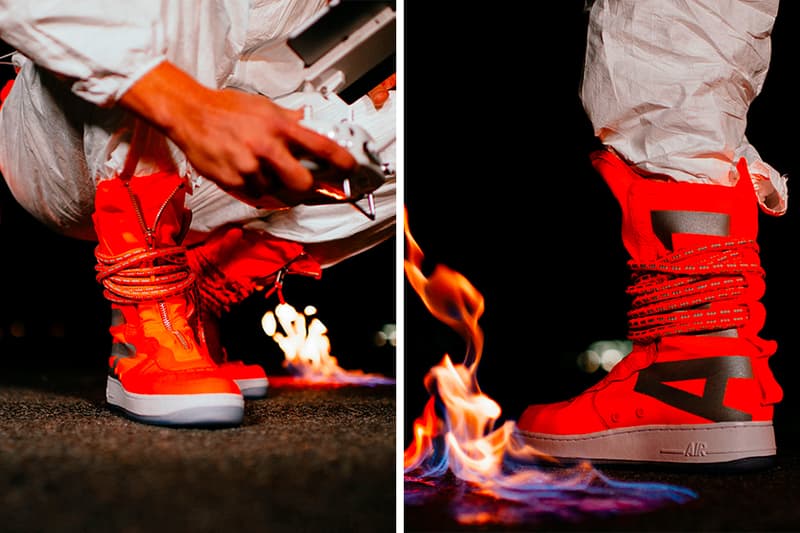 nike sf af1 high on feet