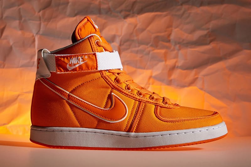 Orange nike clearance shoes high tops