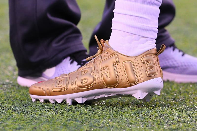 Odell Beckham Jr. Nike Air More Uptempo Cleats | Hypebeast