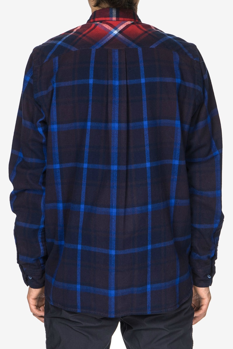 sacai Fall/Winter 2017 Gradient Flannel Shirt | Hypebeast